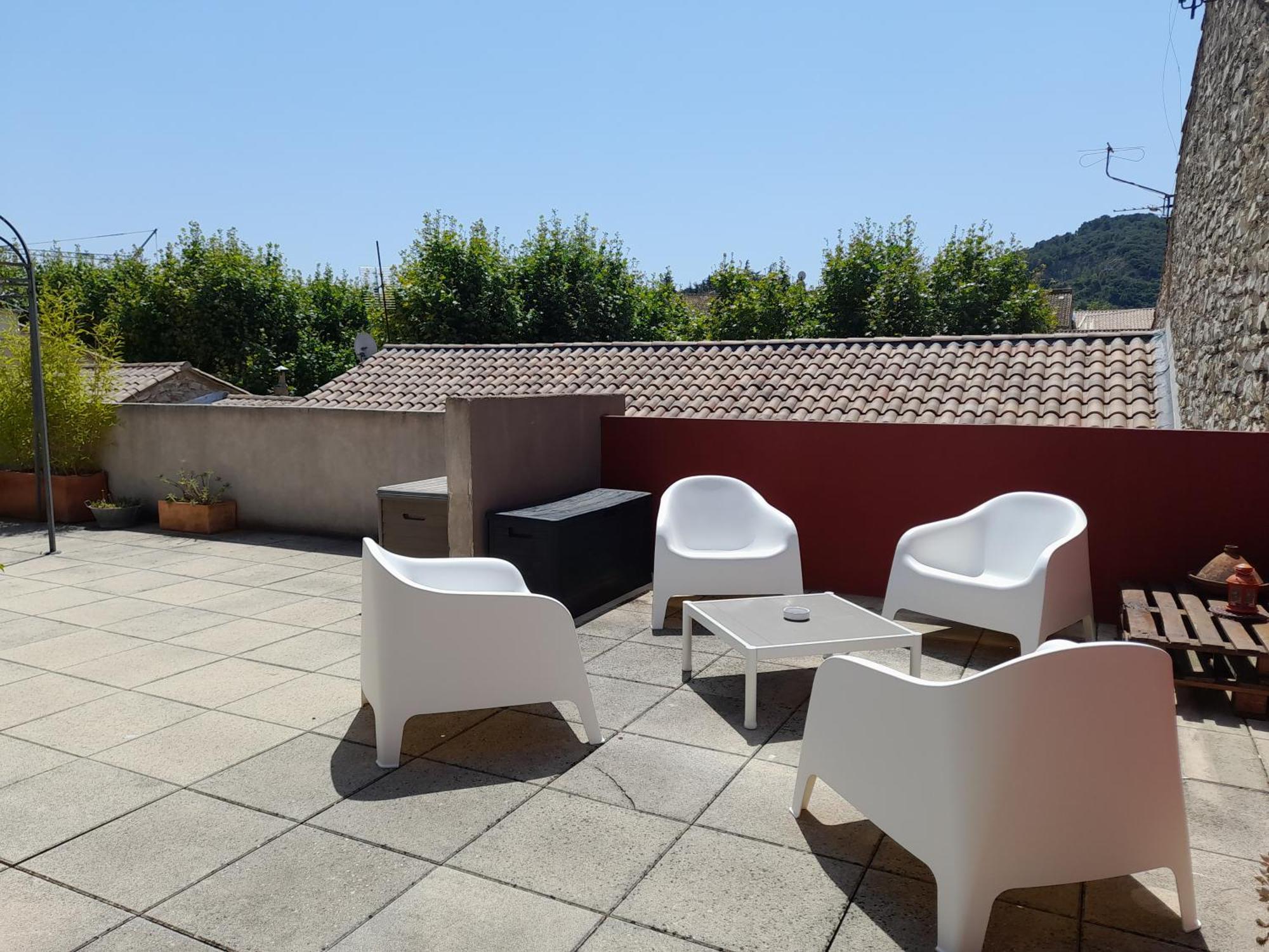 Grande Terrasse Et Vue Sur Le Site Antique Apartment Vaison-la-Romaine Exterior foto